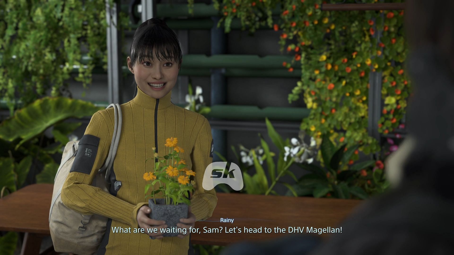 Rainy in Death Stranding 2 (Image via Sportskeeda Gaming / Sony Interactive Entertainment)